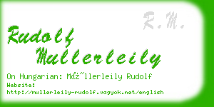 rudolf mullerleily business card